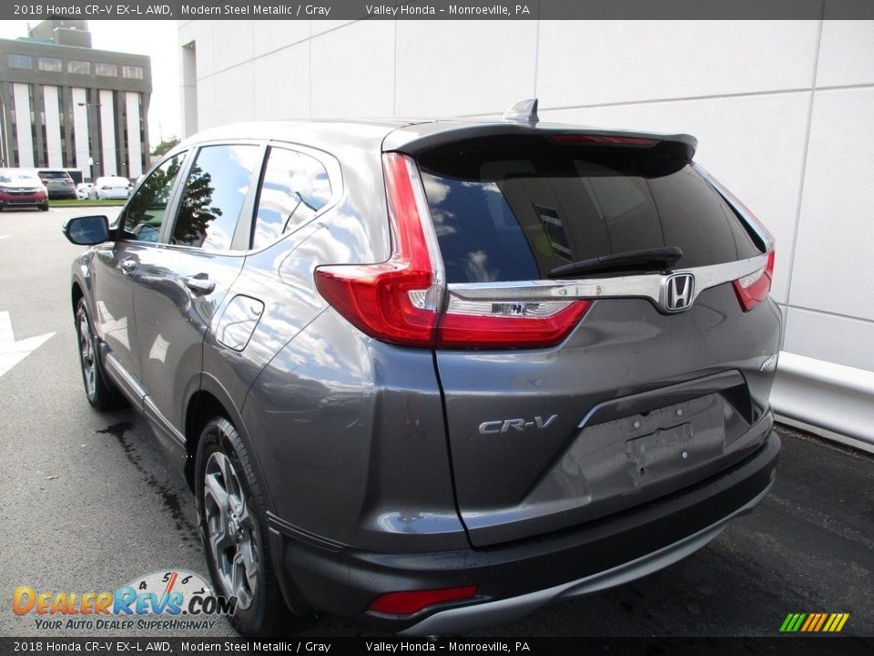 2018 Honda CR-V EX-L AWD Modern Steel Metallic / Gray Photo #3