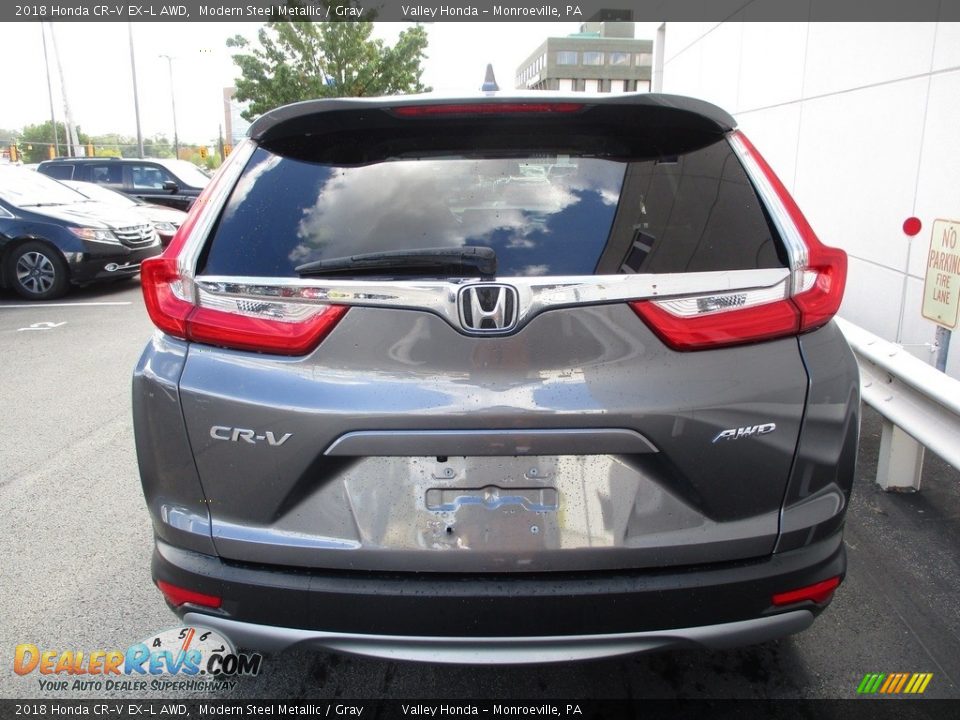 2018 Honda CR-V EX-L AWD Modern Steel Metallic / Gray Photo #4