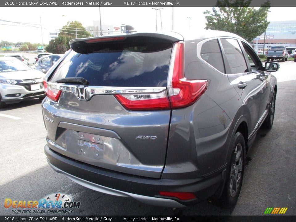 2018 Honda CR-V EX-L AWD Modern Steel Metallic / Gray Photo #5