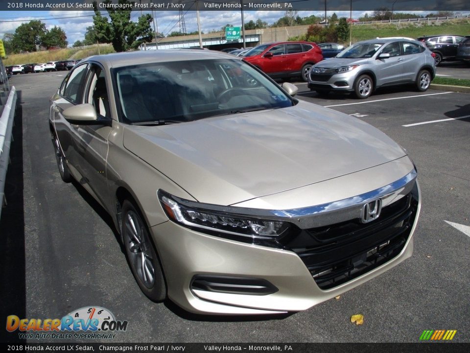 2018 Honda Accord LX Sedan Champagne Frost Pearl / Ivory Photo #6