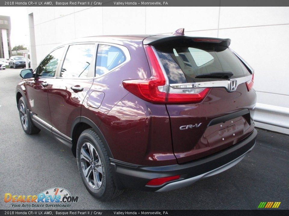 2018 Honda CR-V LX AWD Basque Red Pearl II / Gray Photo #3