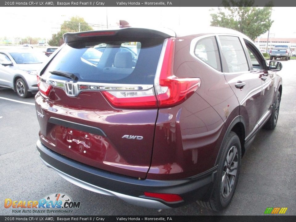 2018 Honda CR-V LX AWD Basque Red Pearl II / Gray Photo #5