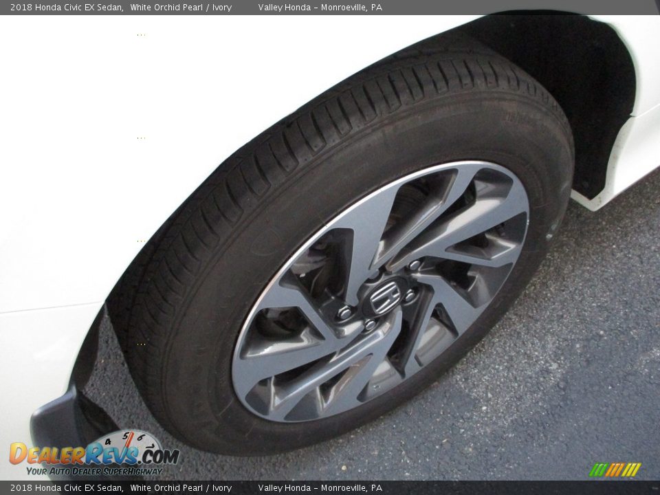 2018 Honda Civic EX Sedan White Orchid Pearl / Ivory Photo #7