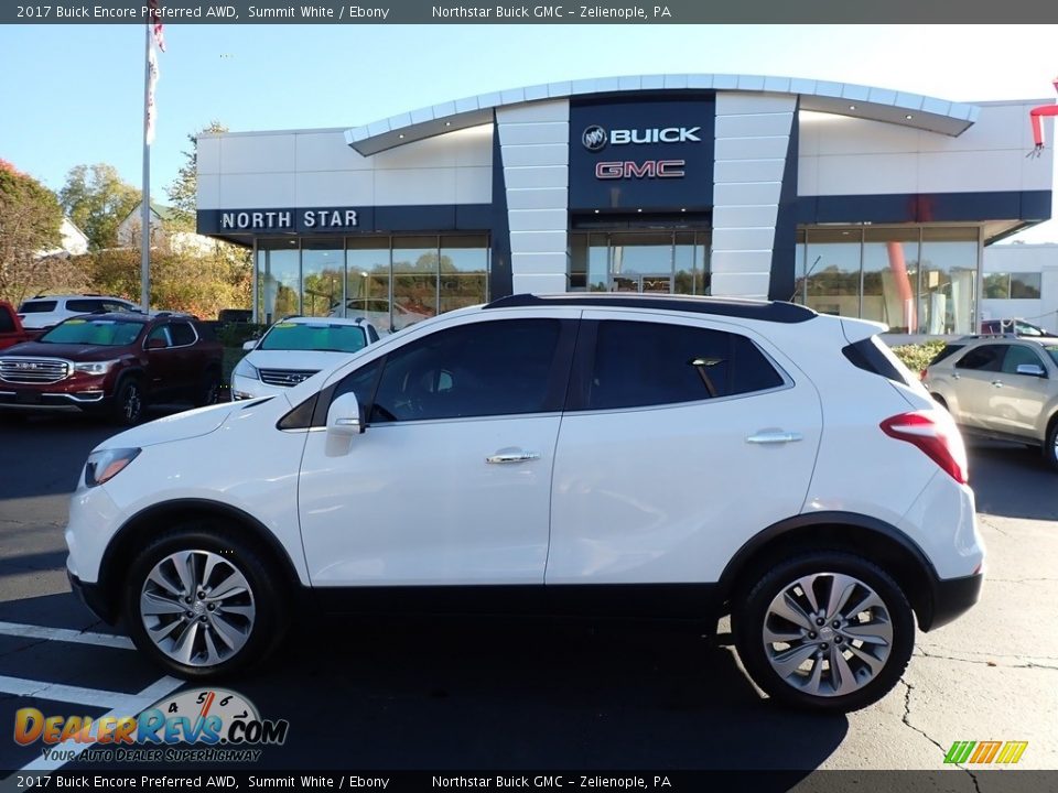 2017 Buick Encore Preferred AWD Summit White / Ebony Photo #13