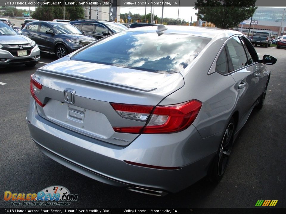 2018 Honda Accord Sport Sedan Lunar Silver Metallic / Black Photo #5