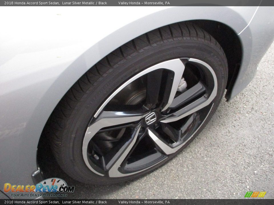 2018 Honda Accord Sport Sedan Lunar Silver Metallic / Black Photo #7