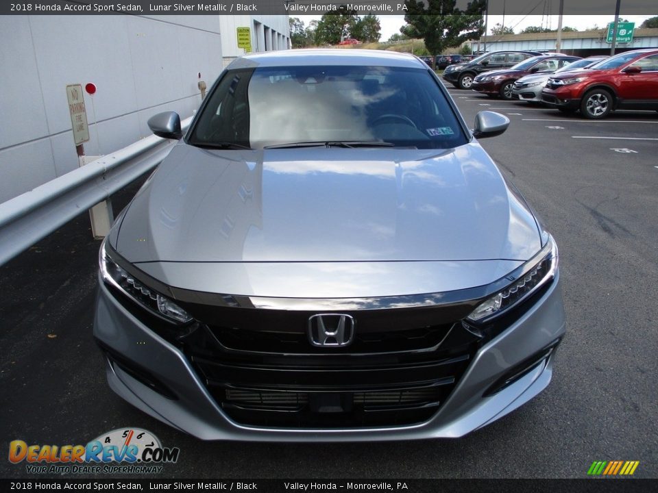 2018 Honda Accord Sport Sedan Lunar Silver Metallic / Black Photo #9