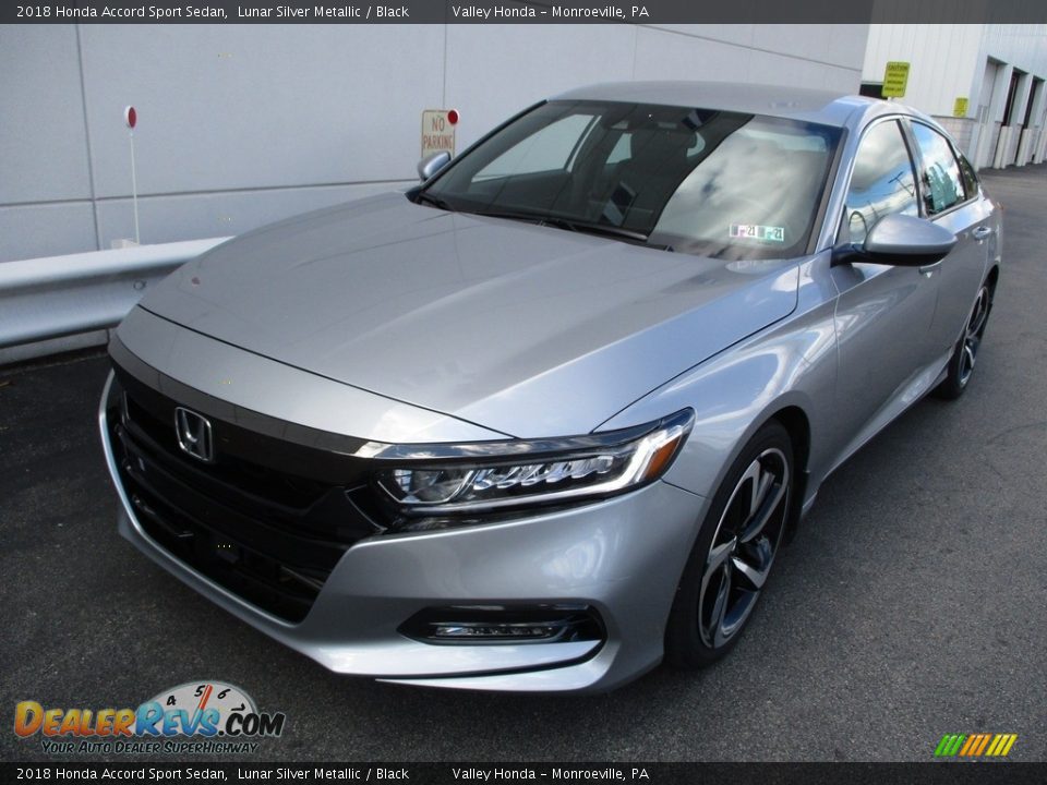 2018 Honda Accord Sport Sedan Lunar Silver Metallic / Black Photo #10