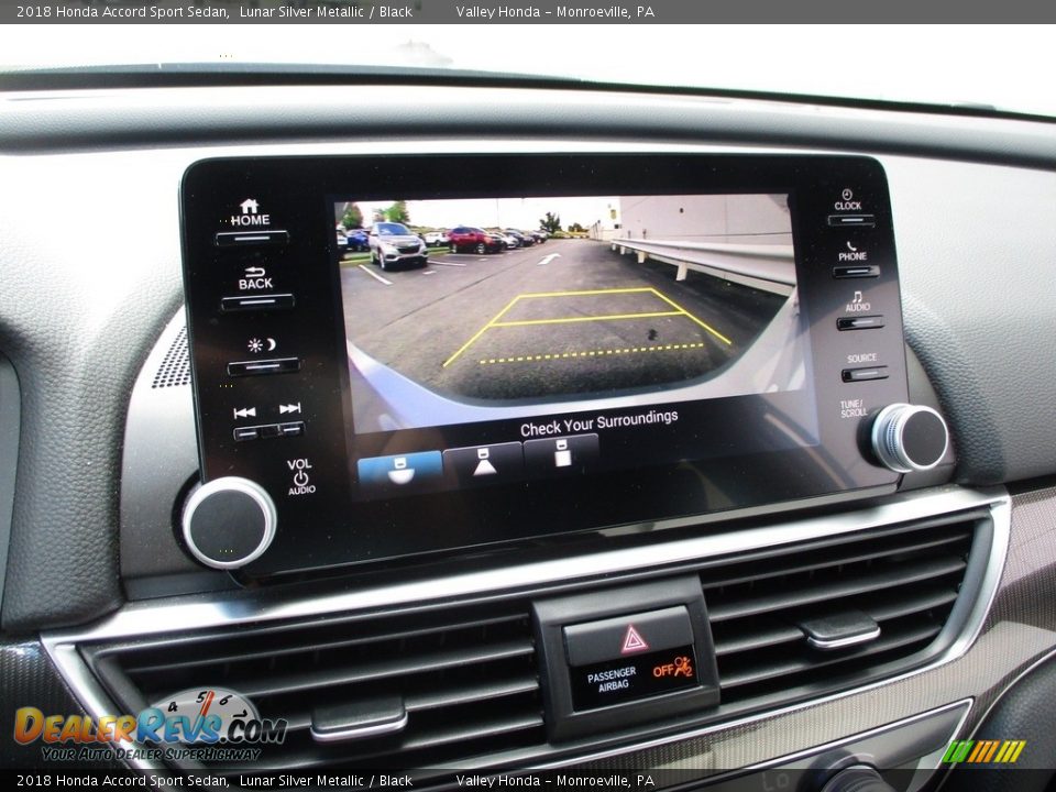 2018 Honda Accord Sport Sedan Lunar Silver Metallic / Black Photo #16