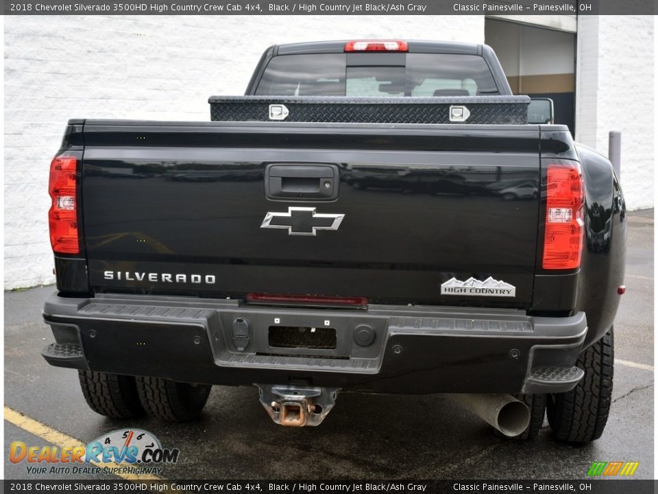 2018 Chevrolet Silverado 3500HD High Country Crew Cab 4x4 Black / High Country Jet Black/Ash Gray Photo #3