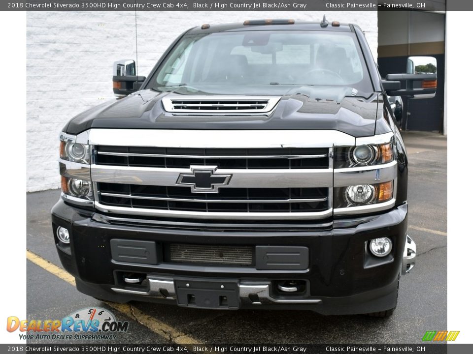 2018 Chevrolet Silverado 3500HD High Country Crew Cab 4x4 Black / High Country Jet Black/Ash Gray Photo #4