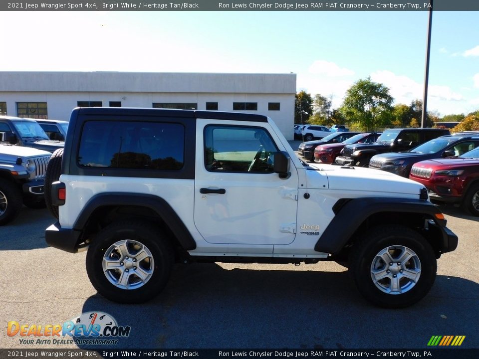 2021 Jeep Wrangler Sport 4x4 Bright White / Heritage Tan/Black Photo #4