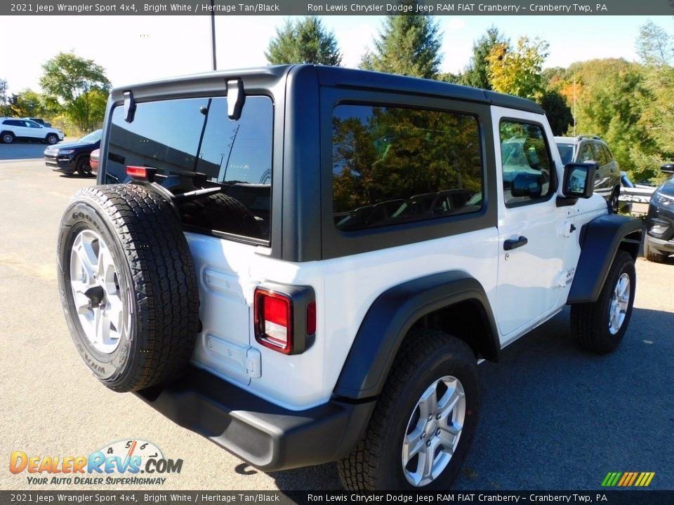 2021 Jeep Wrangler Sport 4x4 Bright White / Heritage Tan/Black Photo #5