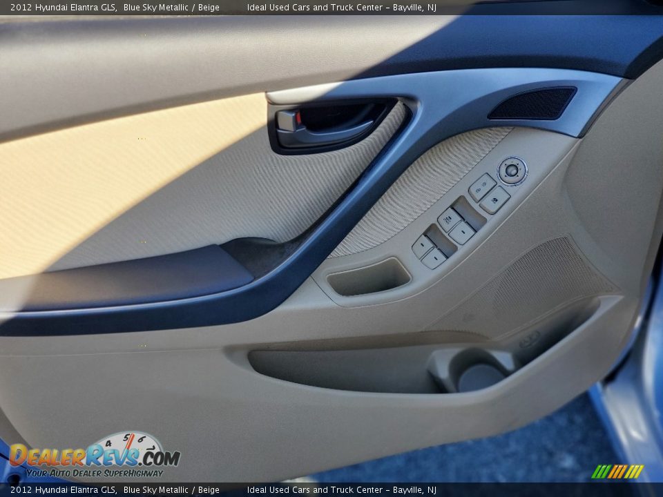 2012 Hyundai Elantra GLS Blue Sky Metallic / Beige Photo #21