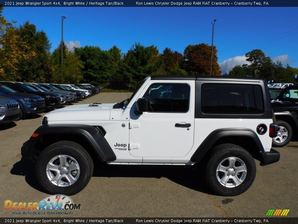 2021 Jeep Wrangler Sport 4x4 Bright White / Heritage Tan/Black Photo #9