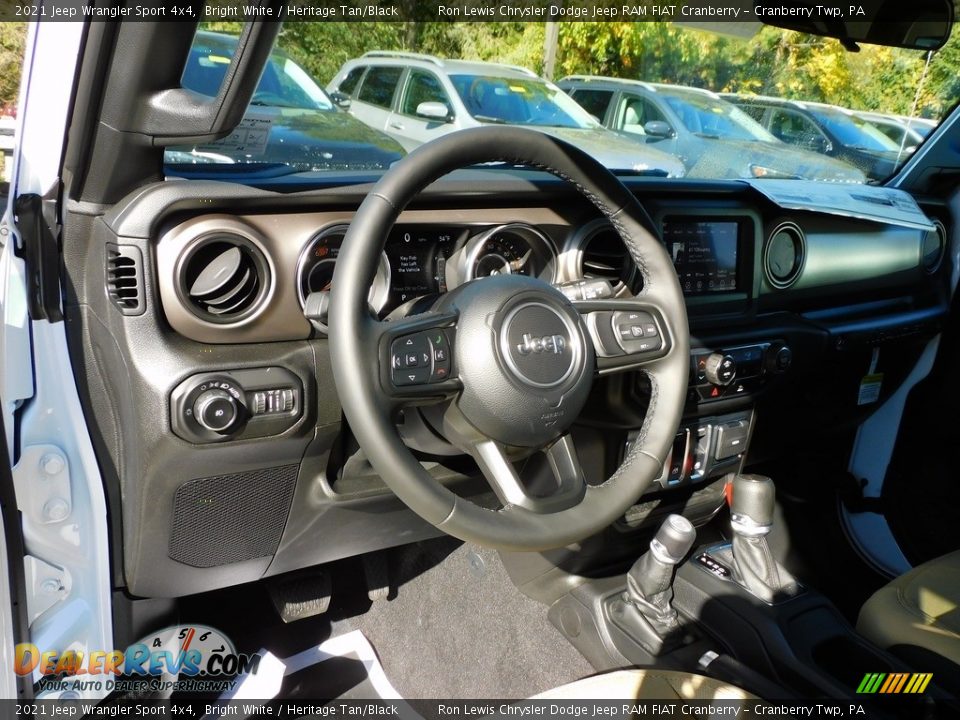 2021 Jeep Wrangler Sport 4x4 Bright White / Heritage Tan/Black Photo #12