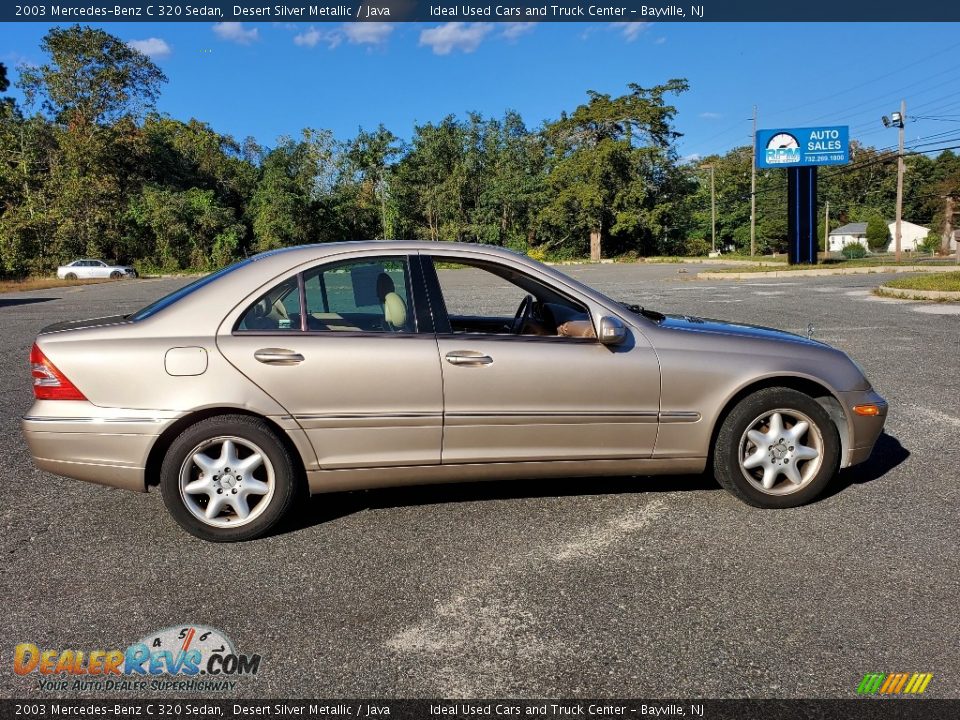 2003 Mercedes-Benz C 320 Sedan Desert Silver Metallic / Java Photo #6