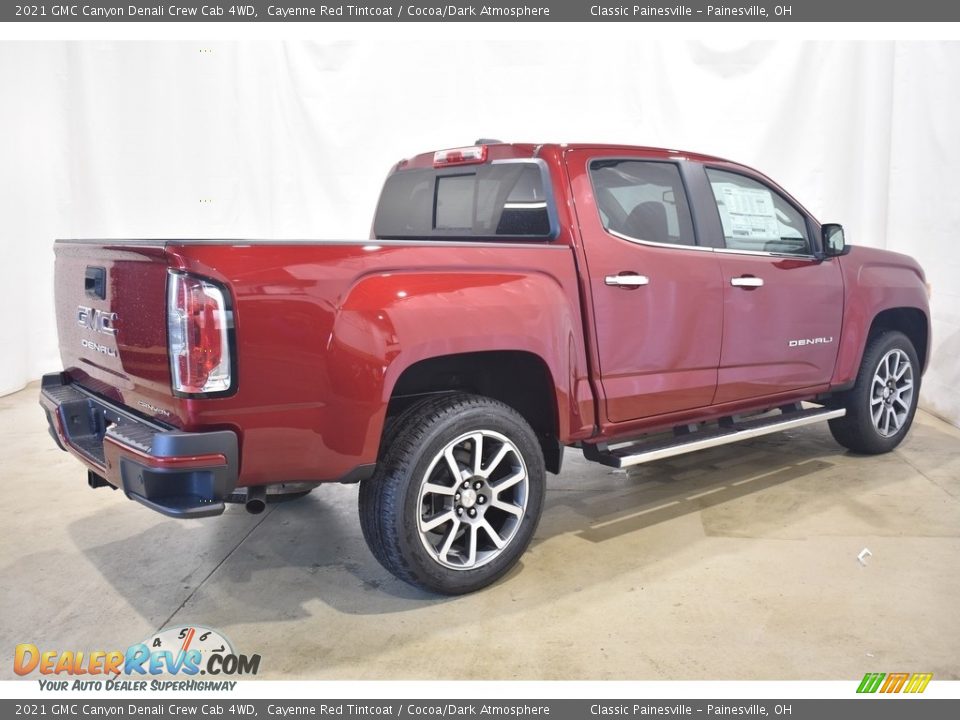 2021 GMC Canyon Denali Crew Cab 4WD Cayenne Red Tintcoat / Cocoa/Dark Atmosphere Photo #2