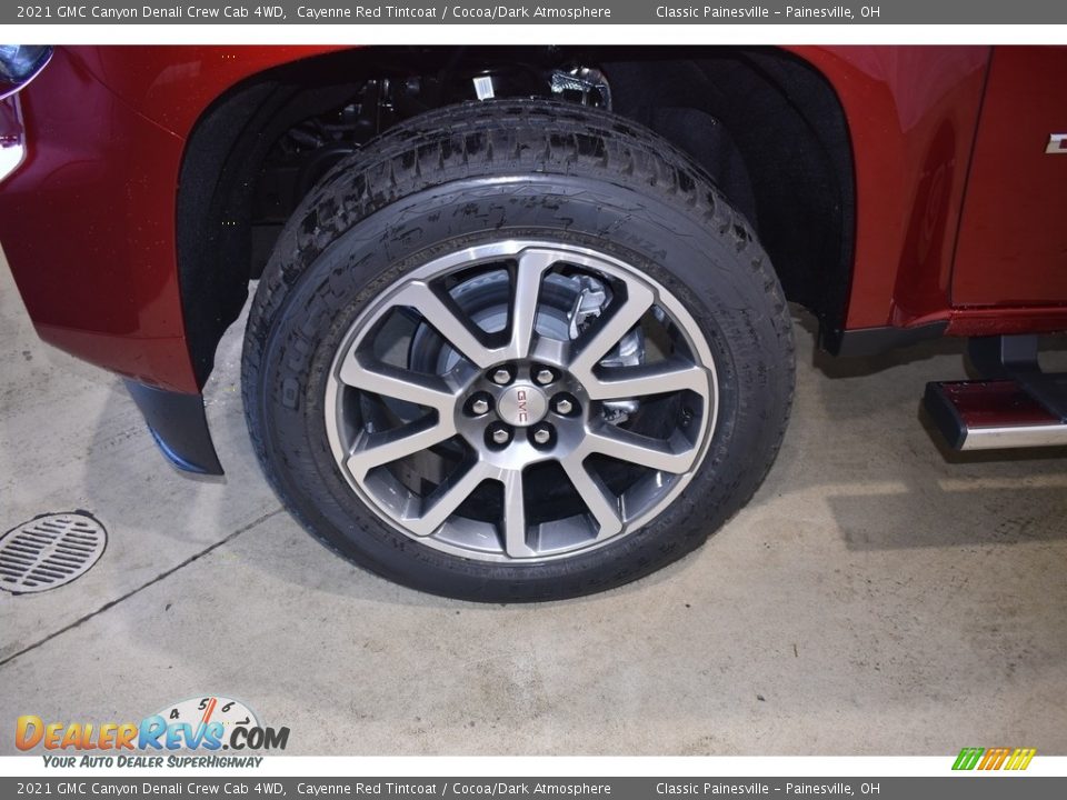 2021 GMC Canyon Denali Crew Cab 4WD Cayenne Red Tintcoat / Cocoa/Dark Atmosphere Photo #5