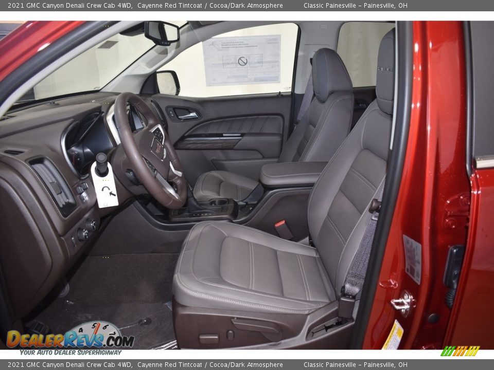 2021 GMC Canyon Denali Crew Cab 4WD Cayenne Red Tintcoat / Cocoa/Dark Atmosphere Photo #6