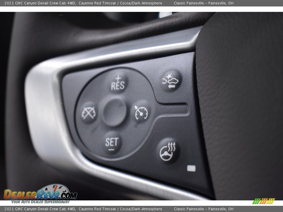 2021 GMC Canyon Denali Crew Cab 4WD Cayenne Red Tintcoat / Cocoa/Dark Atmosphere Photo #13