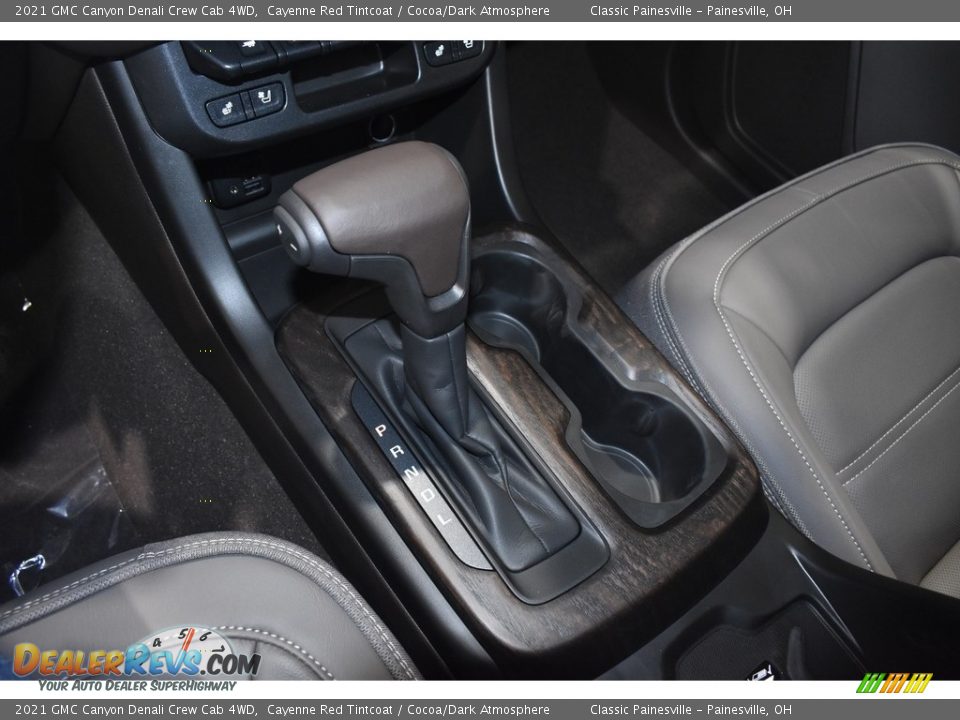 2021 GMC Canyon Denali Crew Cab 4WD Cayenne Red Tintcoat / Cocoa/Dark Atmosphere Photo #14