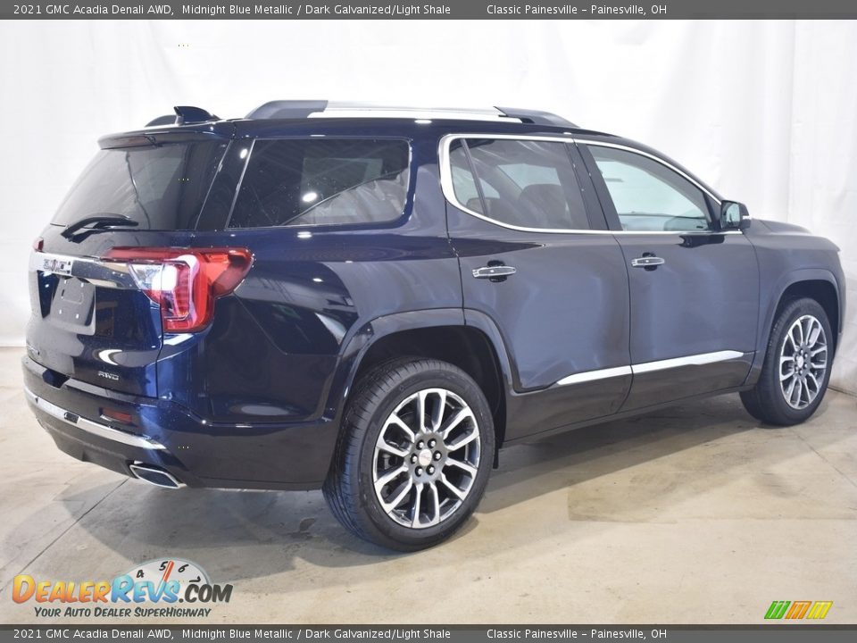 2021 GMC Acadia Denali AWD Midnight Blue Metallic / Dark Galvanized/Light Shale Photo #2