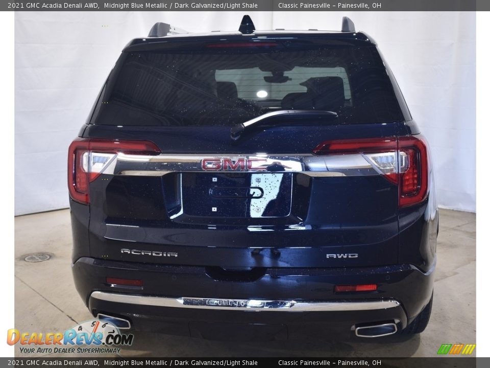 2021 GMC Acadia Denali AWD Midnight Blue Metallic / Dark Galvanized/Light Shale Photo #3