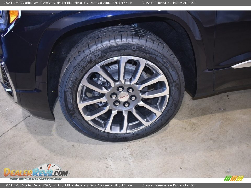 2021 GMC Acadia Denali AWD Midnight Blue Metallic / Dark Galvanized/Light Shale Photo #5