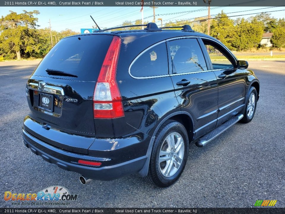 2011 Honda CR-V EX-L 4WD Crystal Black Pearl / Black Photo #6