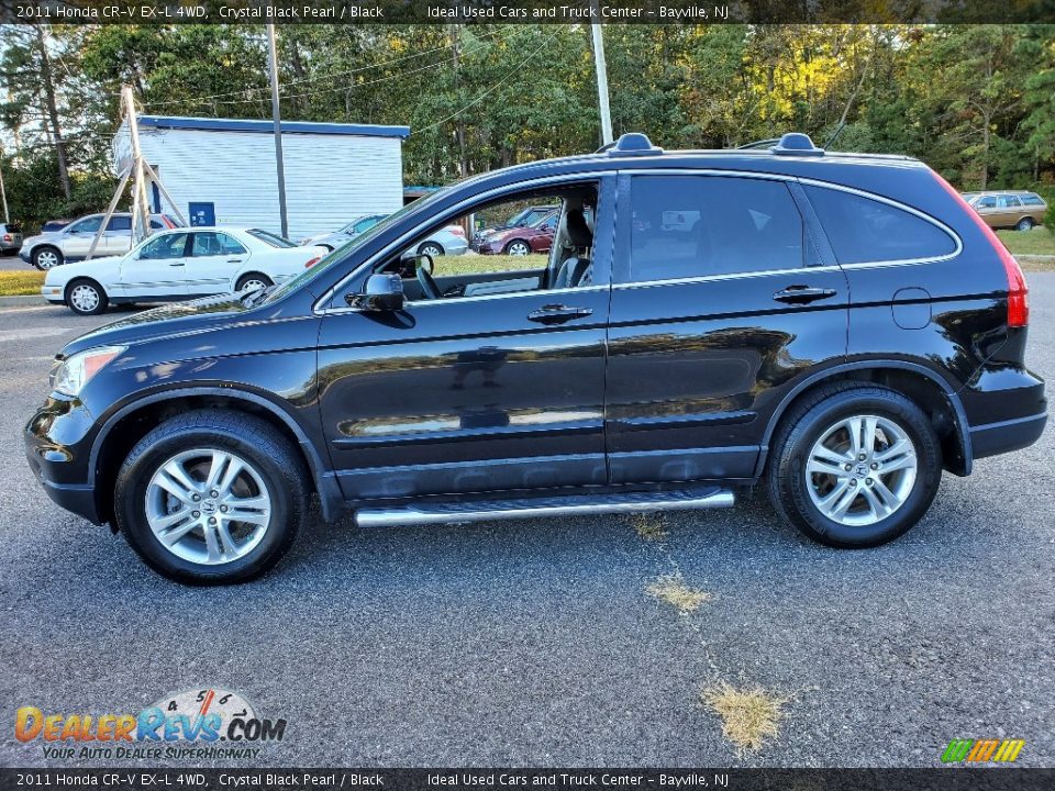 2011 Honda CR-V EX-L 4WD Crystal Black Pearl / Black Photo #7