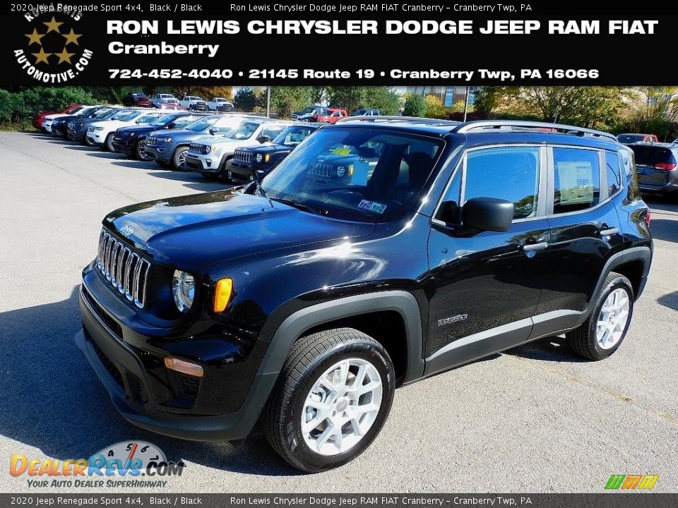 2020 Jeep Renegade Sport 4x4 Black / Black Photo #1