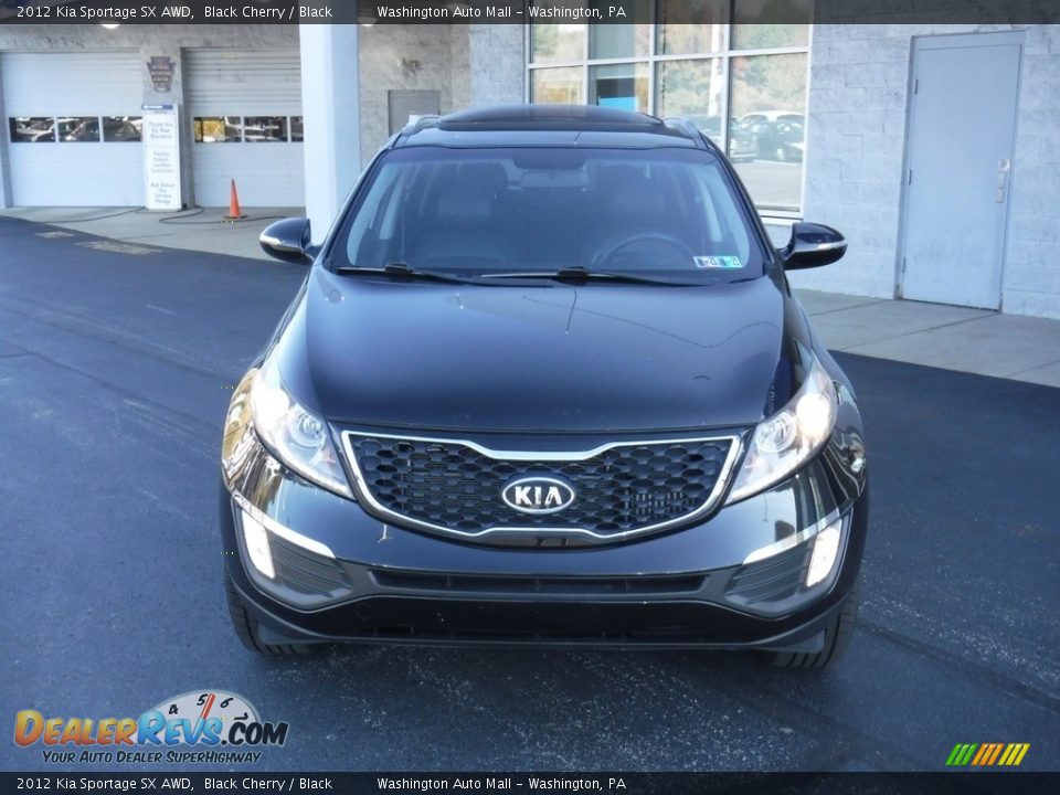 2012 Kia Sportage SX AWD Black Cherry / Black Photo #5