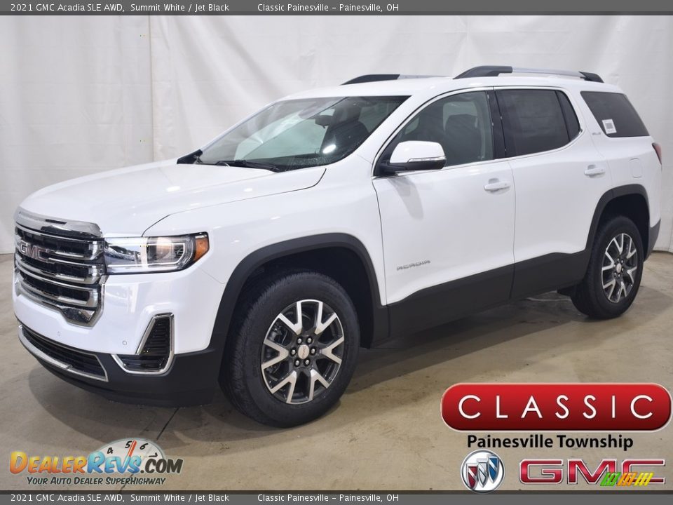 2021 GMC Acadia SLE AWD Summit White / Jet Black Photo #1