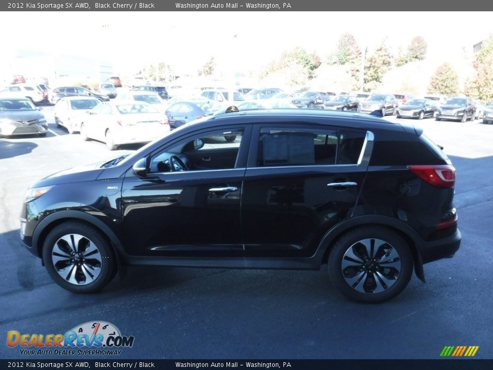 2012 Kia Sportage SX AWD Black Cherry / Black Photo #7