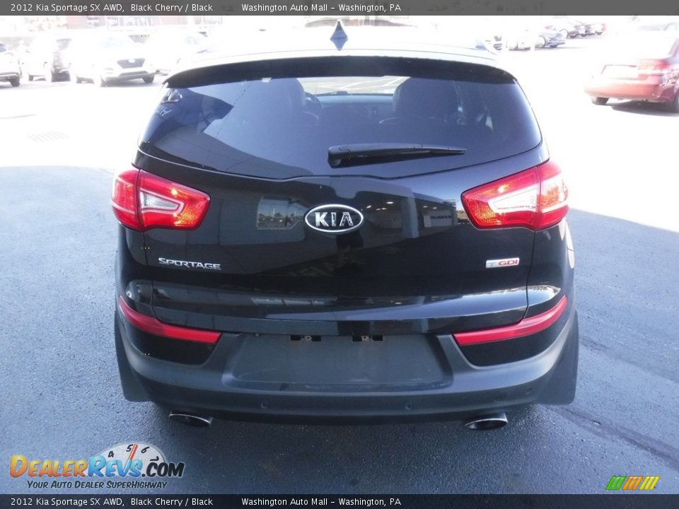 2012 Kia Sportage SX AWD Black Cherry / Black Photo #9