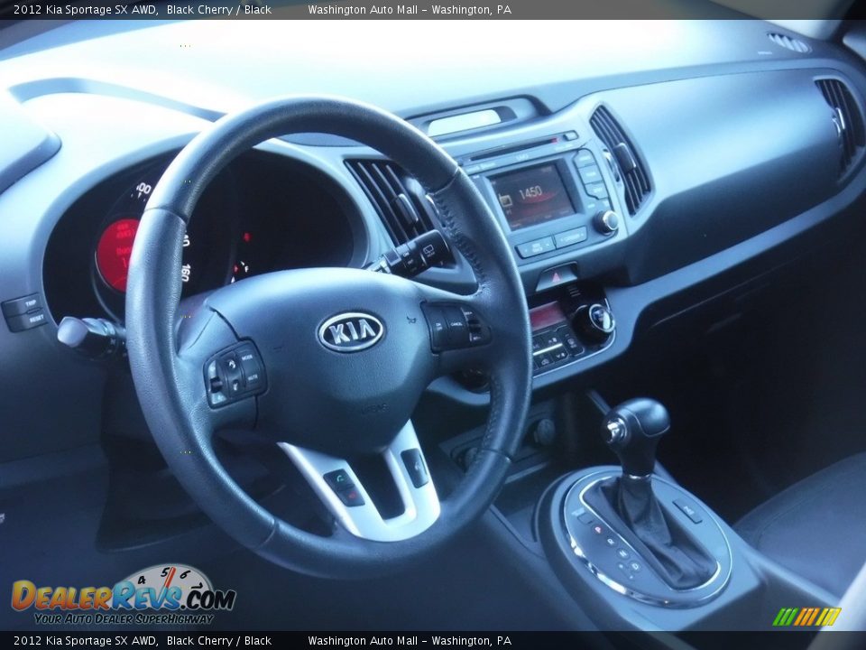 2012 Kia Sportage SX AWD Black Cherry / Black Photo #12