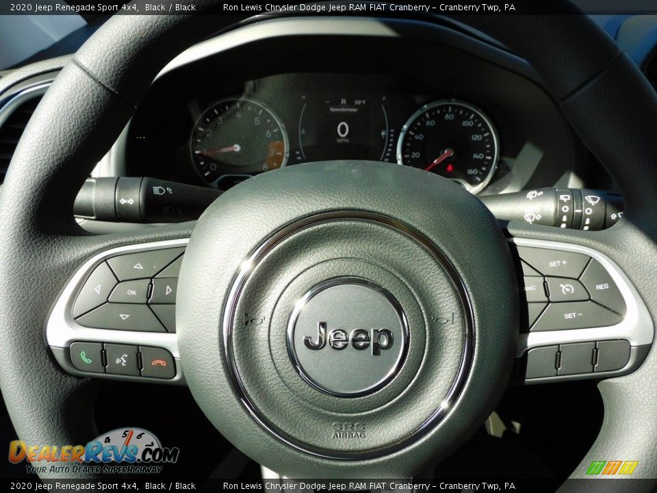 2020 Jeep Renegade Sport 4x4 Black / Black Photo #19