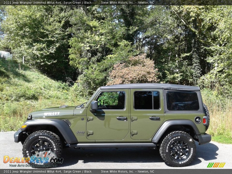 Sarge Green 2021 Jeep Wrangler Unlimited Willys 4x4 Photo #1