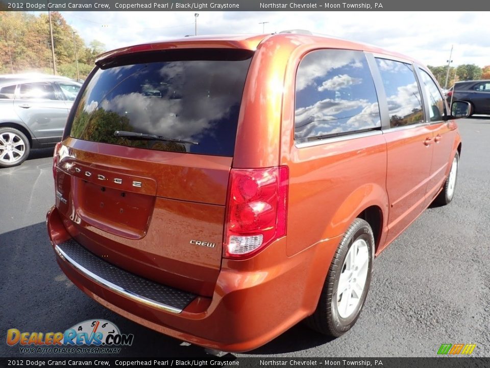 2012 Dodge Grand Caravan Crew Copperhead Pearl / Black/Light Graystone Photo #4