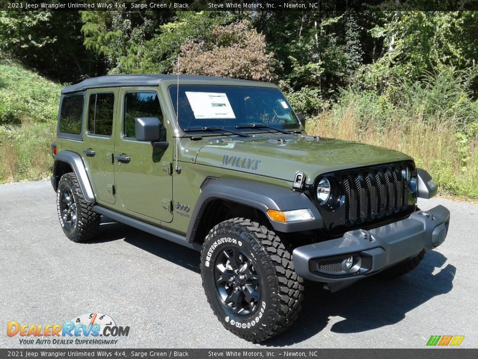 Sarge Green 2021 Jeep Wrangler Unlimited Willys 4x4 Photo #4