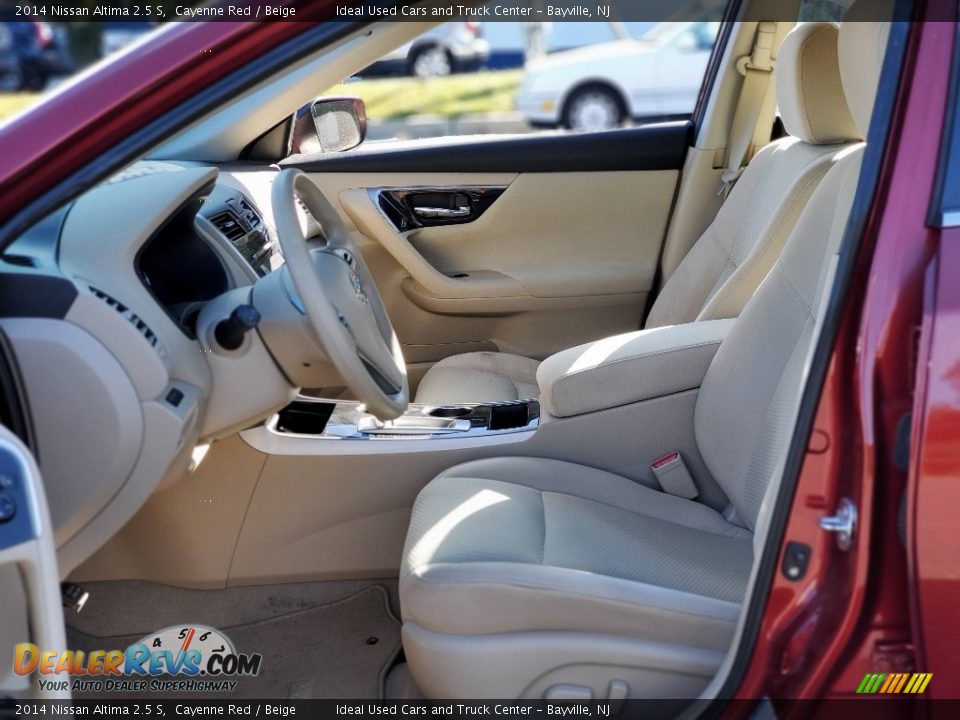 2014 Nissan Altima 2.5 S Cayenne Red / Beige Photo #23