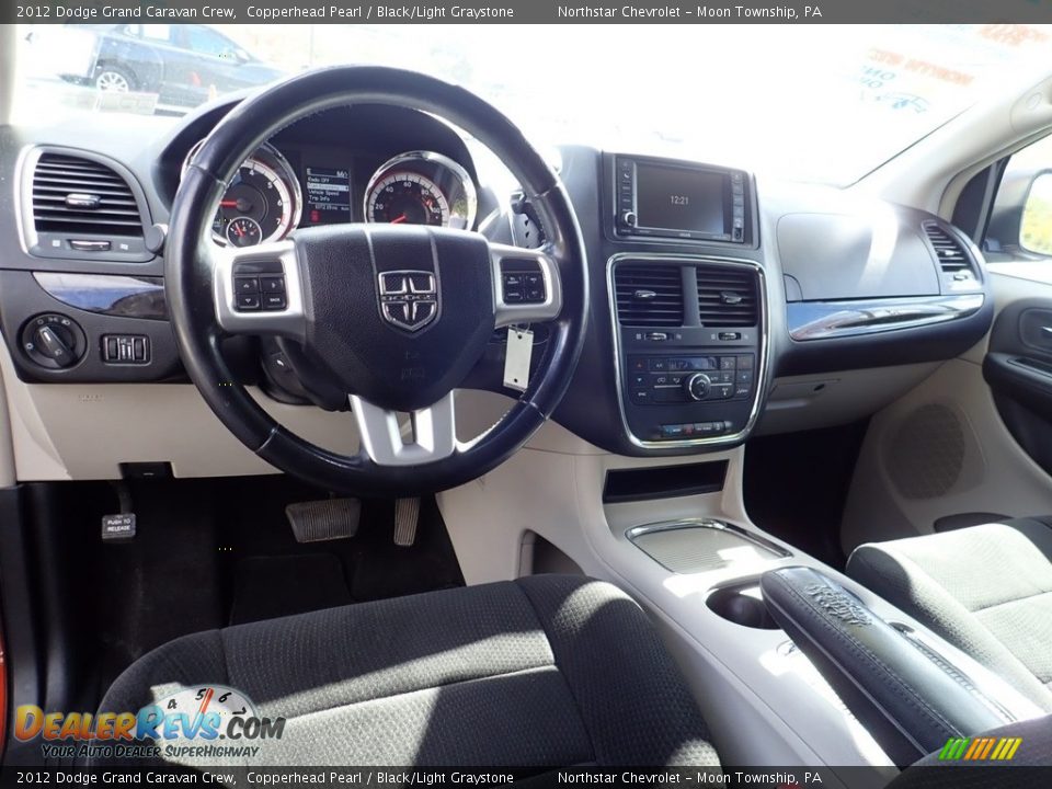 2012 Dodge Grand Caravan Crew Copperhead Pearl / Black/Light Graystone Photo #11