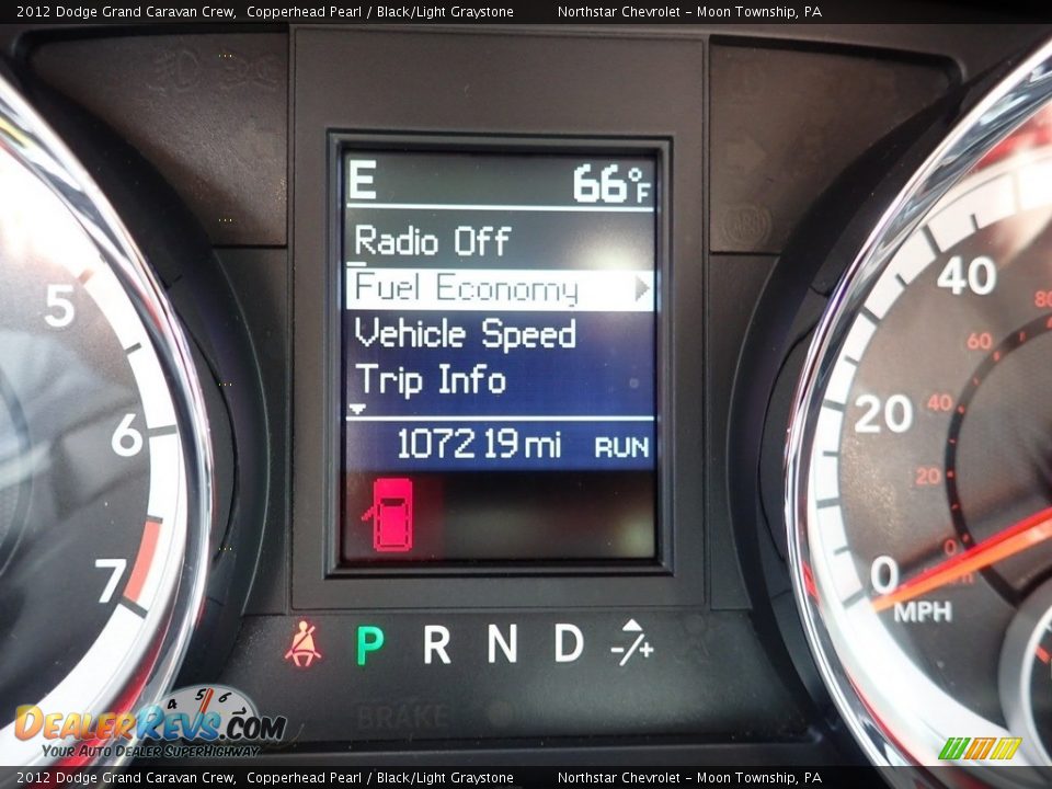 2012 Dodge Grand Caravan Crew Copperhead Pearl / Black/Light Graystone Photo #15