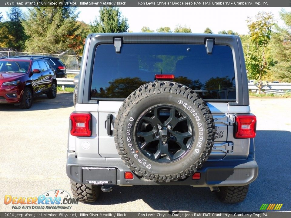 2020 Jeep Wrangler Unlimited Willys 4x4 Billet Silver Metallic / Black Photo #6