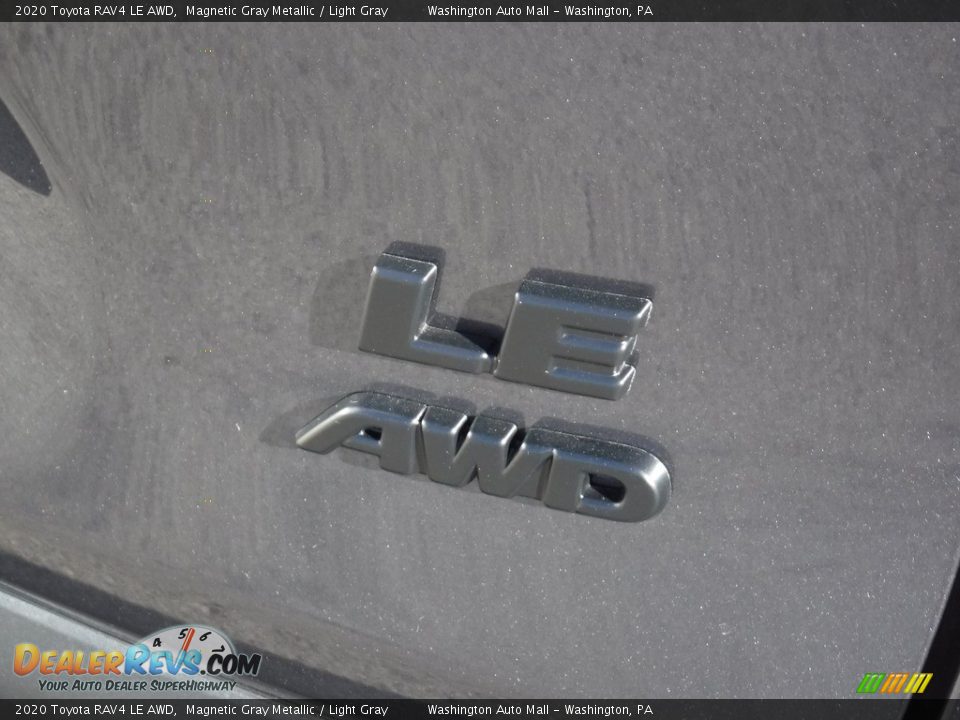 2020 Toyota RAV4 LE AWD Magnetic Gray Metallic / Light Gray Photo #16