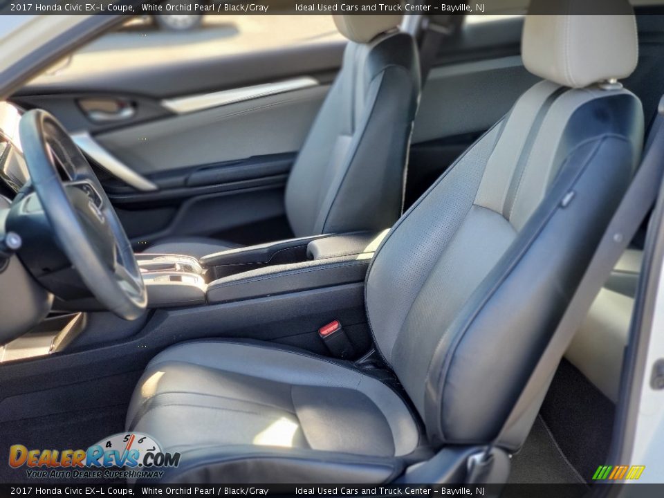 Front Seat of 2017 Honda Civic EX-L Coupe Photo #19