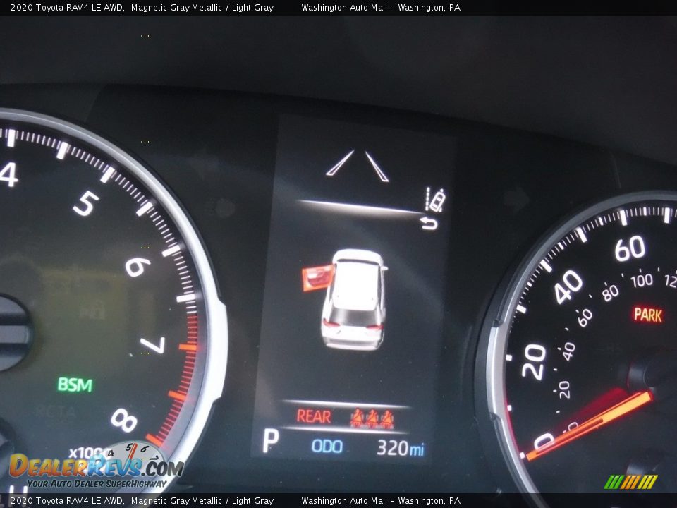 2020 Toyota RAV4 LE AWD Magnetic Gray Metallic / Light Gray Photo #30