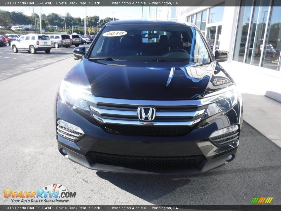 2018 Honda Pilot EX-L AWD Crystal Black Pearl / Black Photo #5