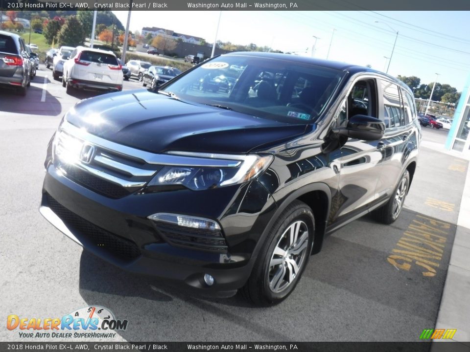 2018 Honda Pilot EX-L AWD Crystal Black Pearl / Black Photo #6